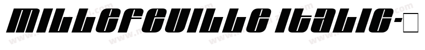 Millefeuille Italic字体转换